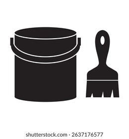 paint can icon illustration design template