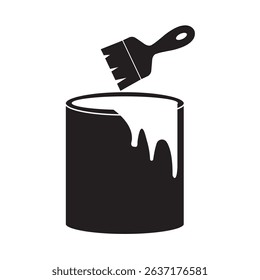 paint can icon illustration design template