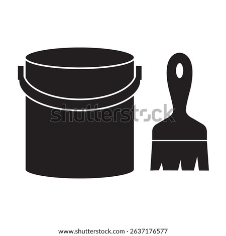 paint can icon illustration design template