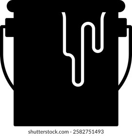 Paint Can Icon Symbol Art Sign