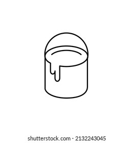 paint can icons symbol vector elements for infographic web