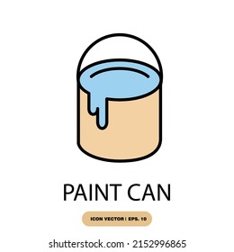 paint can icons  symbol vector elements for infographic web
