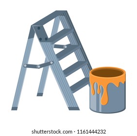 paint can and ladder icon