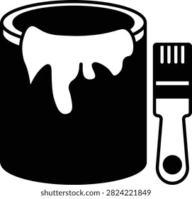 Paint Can Paintbrush Dual Tone