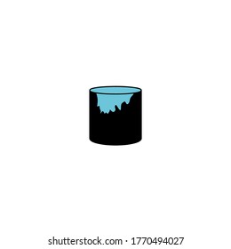 paint cans icon vector illustration logo template