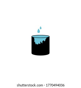paint cans icon vector illustration logo template