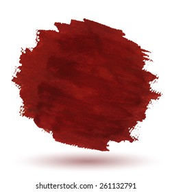 Paint canvas circle isolated on white background. Vector illustration. Can use for background.