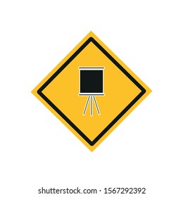 paint canvas shaped icon vector