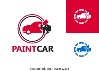 Paint Car Logo Template Design Vector, Emblem, Design Concept, Creative Symbol, Icon svg