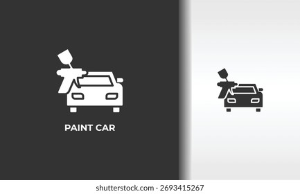 Paint Car Vector, Icon Or Logo Sign Isolated Symbol Illustration