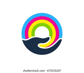 Paint Care Icon Logo Design Element
