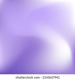 Paint Cold Violet Dynamic Smooth Surface. Lavender Pastel Curve Purple Gradient Background. Spotlight Liquid Vibrant Fashion Color Swirl Gradient Mesh. Trendy Fluid White Watercolor Background.