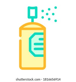 paint color bottle color icon vector. paint color bottle sign. isolated symbol illustration