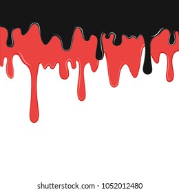 Paint color dripping, Color Dropping Background vector illustration
