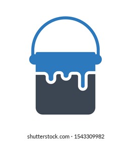 paint color  vector glyph color icon 