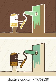 paint colored cartoon