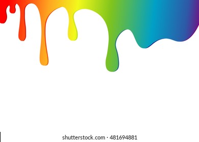 Paint colorful dripping background.