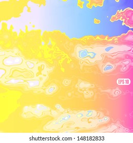 Paint colorful dripping background, vector illustration. Gradient vector background. Eps10 artistic background.