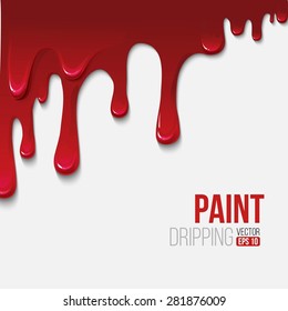 Paint colorful dripping background, vector illustration EPS 10