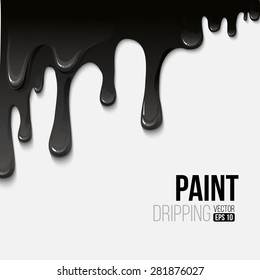 Paint colorful dripping background, vector illustration EPS 10