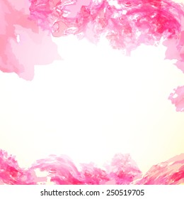 paint colorful splash abstract frame background. Vector illustration