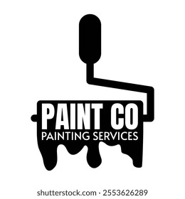 Paint Company Painting Services Logo Template vector icon