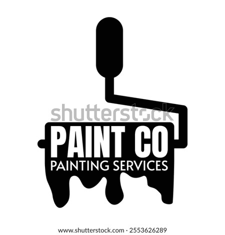 Paint Company Painting Services Logo Template vector icon