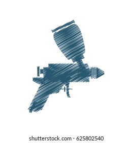 Paint compressor isolated icon