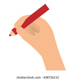 Paint concept. pencil icon over isolated image. vector graphic