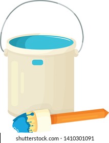 paint construction in the can vector illustration