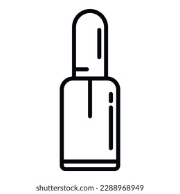 Paint cosmetic icon outline vector. Manicure element. Care spa