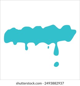 Paint cyan pigment spray splash stain illustration spots