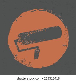 Paint design on grunge background, grunge vector