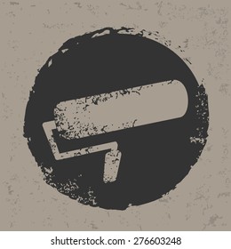 Paint design on grunge background, grunge vector