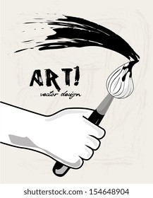paint design over white background vector illustration