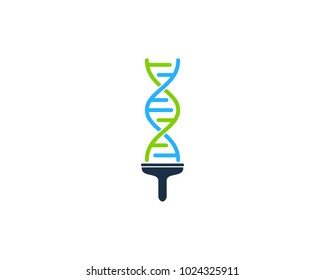 Paint Dna Icon Logo Design Element