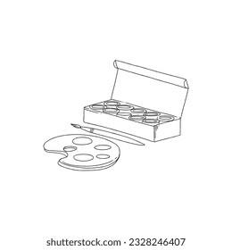 paint draw painting drawing tools hand drawn doodle illustrations vector set