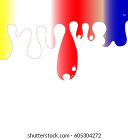 paint dripping colorful background vector illustrator