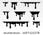 Paint dripping. Dripping liquid. Paint flows. Current paint, stains. Current drops. Current inks. Vector illustration. Flowing liquid. Stencil drops. Paint splatter. Molten. Chocolate drops. Oil drop