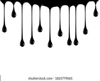 Paint dripping. Dripping liquid. Paint flows. Flowing liquid. Paint splatter