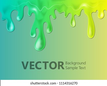 Paint Dripping Vector Background Liquid Drops Stock Vector (Royalty ...