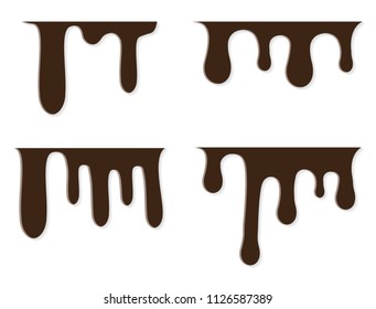 Paint dripping.Vector illustration.