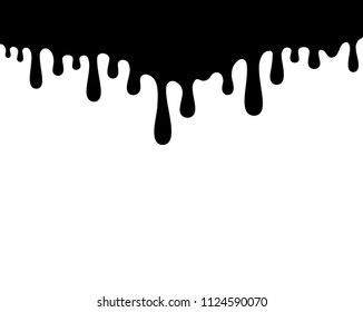 Paint Drips Current Black Paint Current Stock Vector (Royalty Free ...