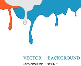 Paint drips, drains, background