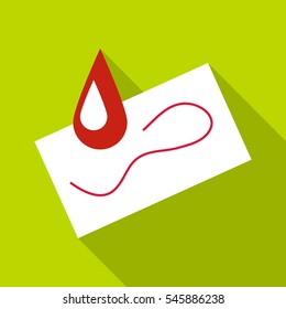 Paint drop icon. Flat illustration of paint drop vector icon for web