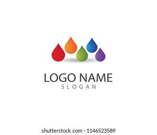 Paint drop symbol illustration