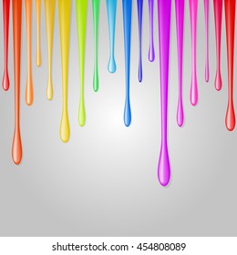 Paint drops on the background