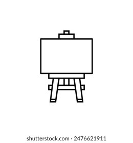paint easel icon vector template illustration logo design