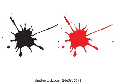 paint effect isolated on plane background. beautiful paint design 