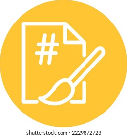 Paint file Vector Icon which is suitable for commercial work and easily modify or edit it
